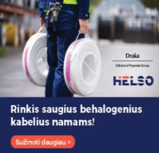 Atrask saugius DRAKA behalogenius kabelius!